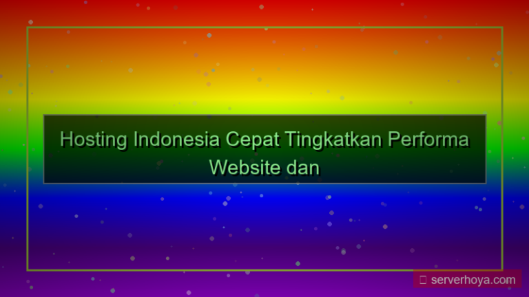 gambar Hosting Indonesia cepat