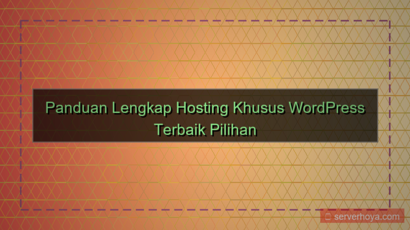 ilustrasi Hosting khusus WordPress