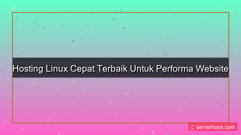 desain Hosting Linux cepat