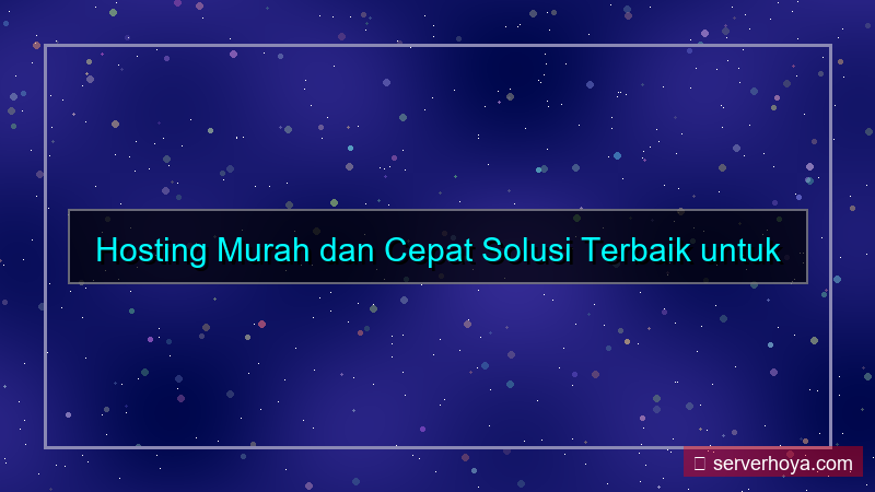 visual Hosting murah dan cepat