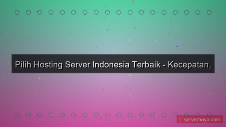 visual Hosting server di Indonesia