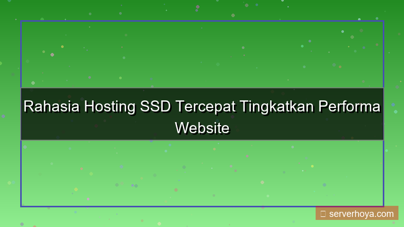 Hosting SSD tercepat