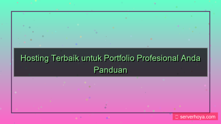 ilustrasi Hosting terbaik untuk portfolio