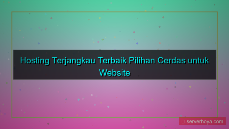 konten Hosting terjangkau terbaik