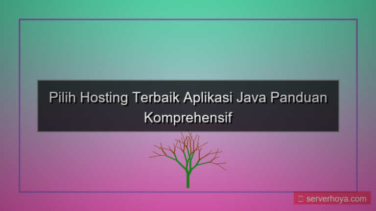 tampilan Hosting untuk aplikasi berbasis Java