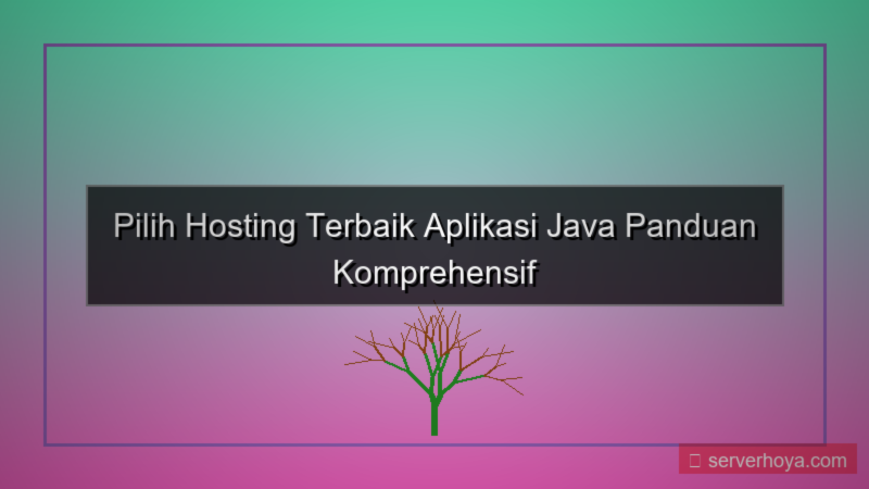 tampilan Hosting untuk aplikasi berbasis Java