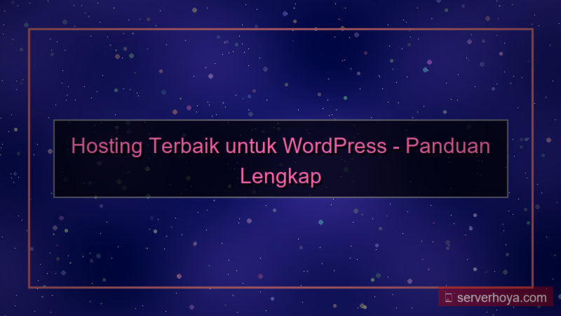 ilustrasi Hosting untuk aplikasi berbasis WordPress