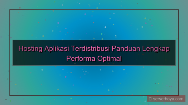tampilan Hosting untuk aplikasi terdistribusi