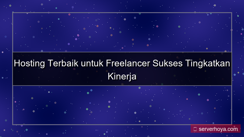 tampilan Hosting untuk freelancer