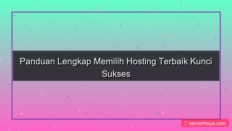 desain Hosting untuk hosting website