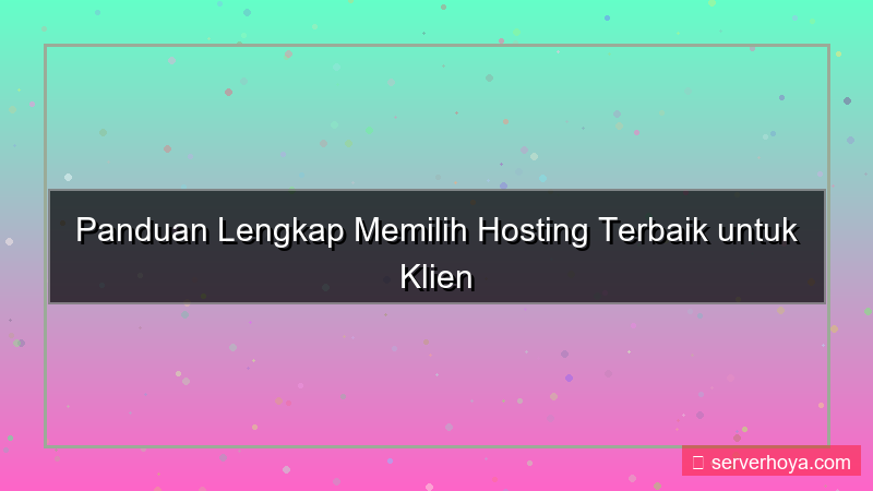konten Hosting untuk klien internasional