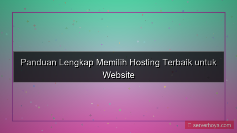 konten Hosting untuk pemula
