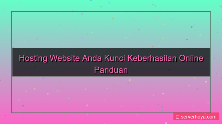 Hosting untuk pengelolaan website
