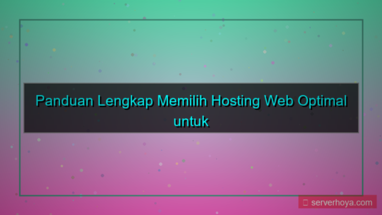tampilan Hosting untuk pengembang web