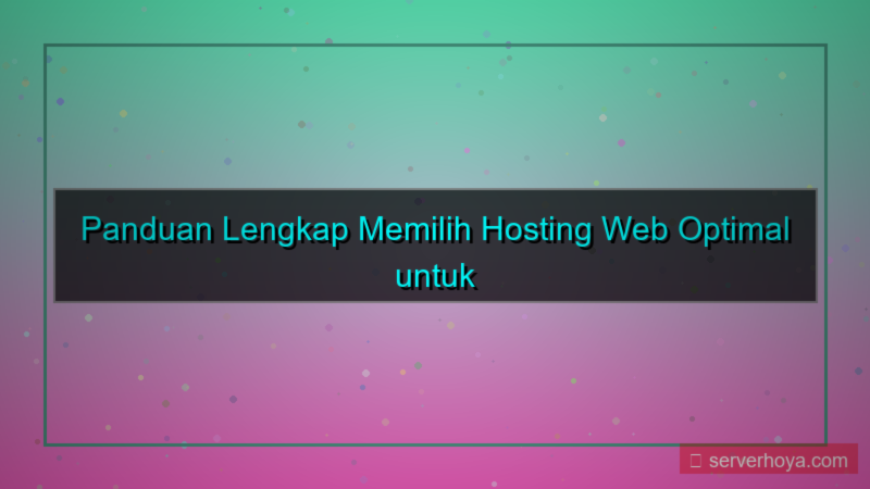 tampilan Hosting untuk pengembang web