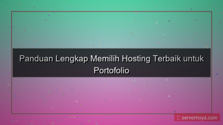visual Hosting untuk portfolio website