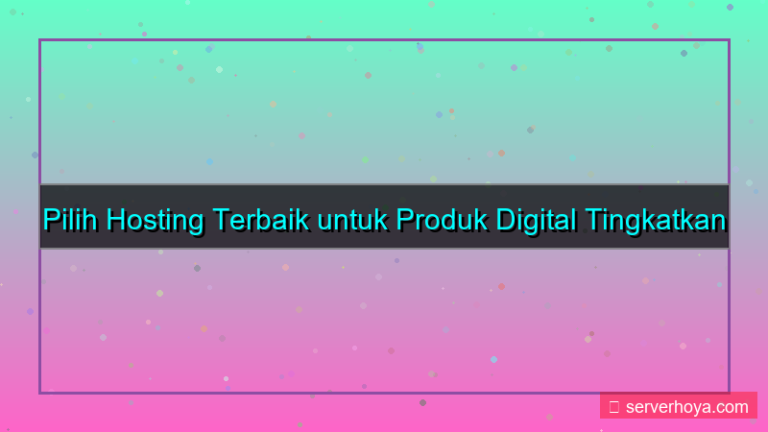 gambar Hosting untuk produk digital