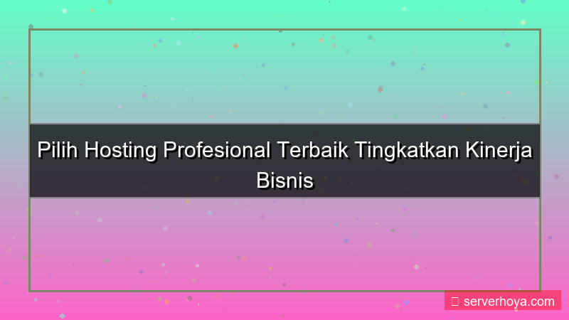 Hosting untuk profesional