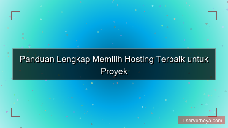 ilustrasi Hosting untuk proyek besar