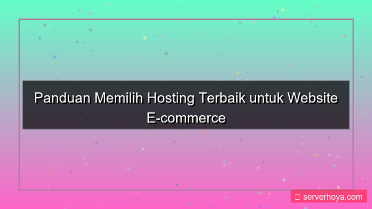 visual Hosting untuk sistem ecommerce