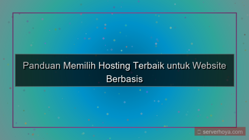 desain Hosting untuk sistem manajemen konten