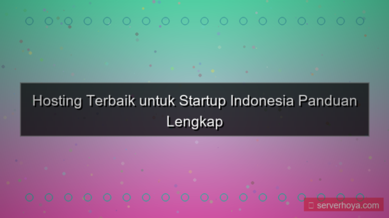 visual Hosting untuk startup Indonesia
