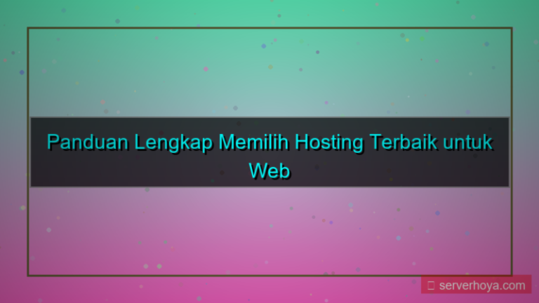 ilustrasi Hosting untuk web server