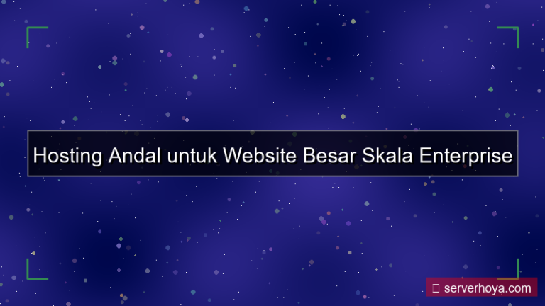 gambar Hosting untuk website besar