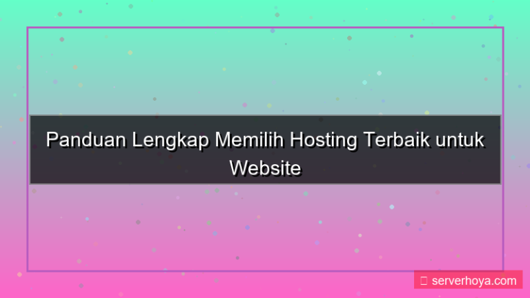gambar Hosting untuk website personal