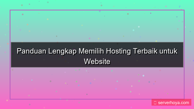 gambar Hosting untuk website personal