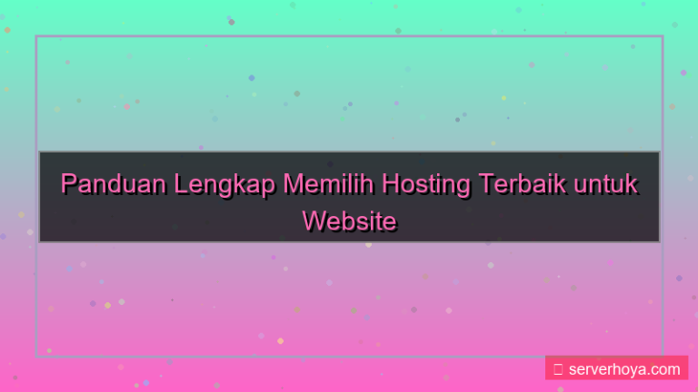 gambar Hosting untuk website pribadi