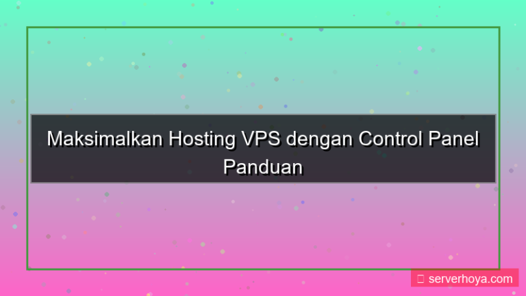 ilustrasi Hosting VPS dengan control panel