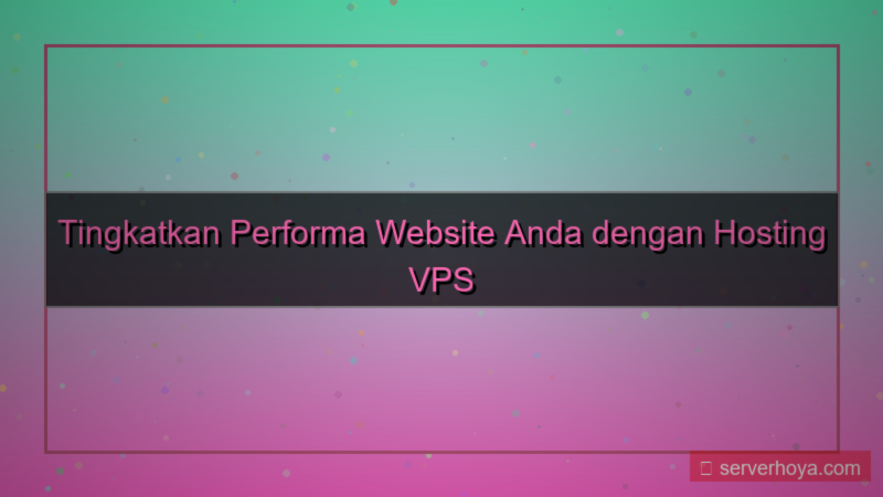 ilustrasi Hosting VPS dengan kecepatan tinggi