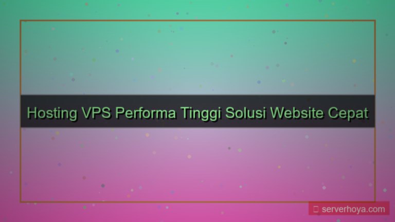desain Hosting VPS dengan performance tinggi