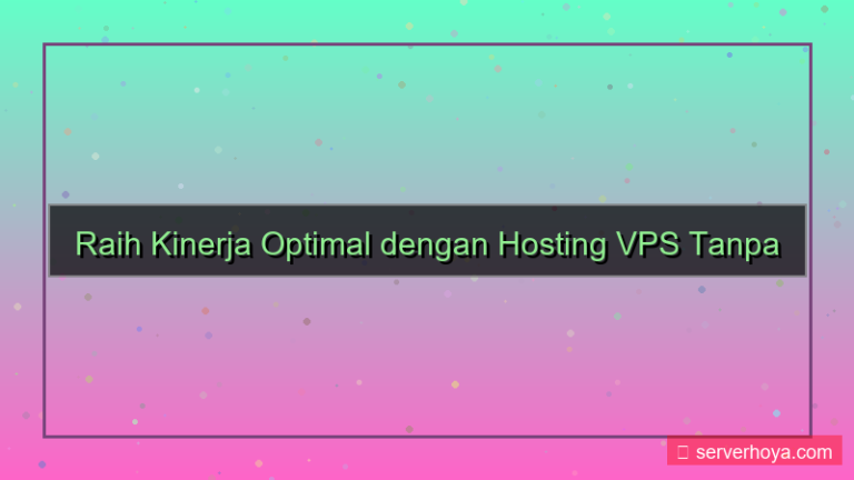 tampilan Hosting VPS tanpa batas