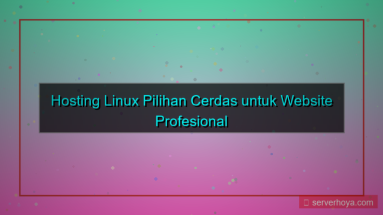 desain Hosting website berbasis Linux
