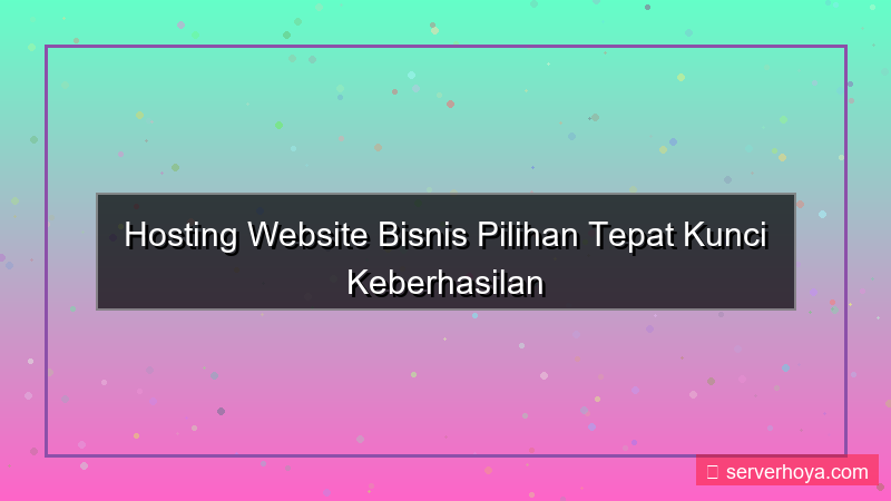 Hosting website bisnis