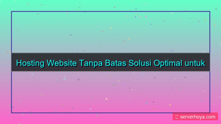 visual Hosting website tanpa batas
