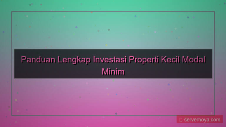 gambar Investasi properti kecil