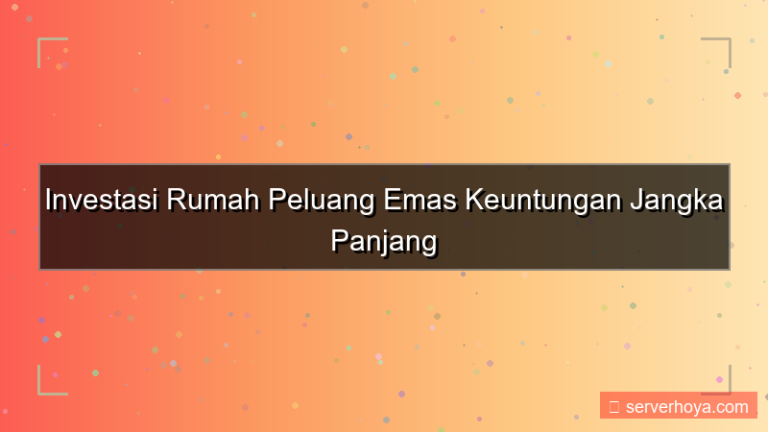 ilustrasi Investasi rumah