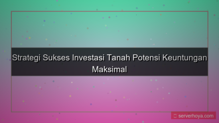 konten Investasi tanah