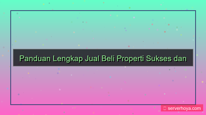 ilustrasi Jual beli properti