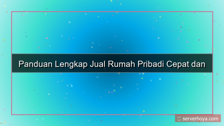 ilustrasi Jual rumah pribadi