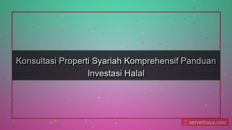 Konsultasi properti syariah