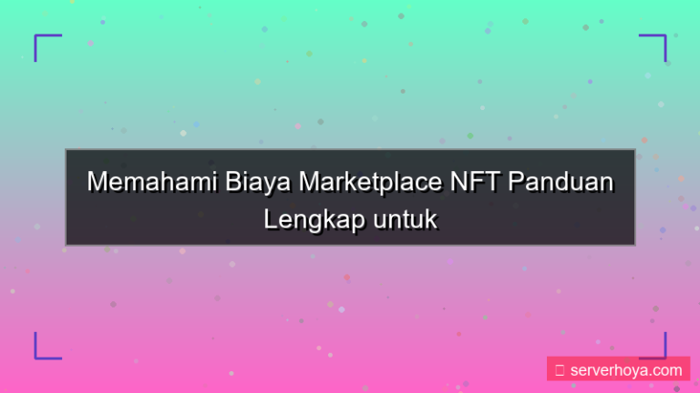 tampilan NFT marketplace fees