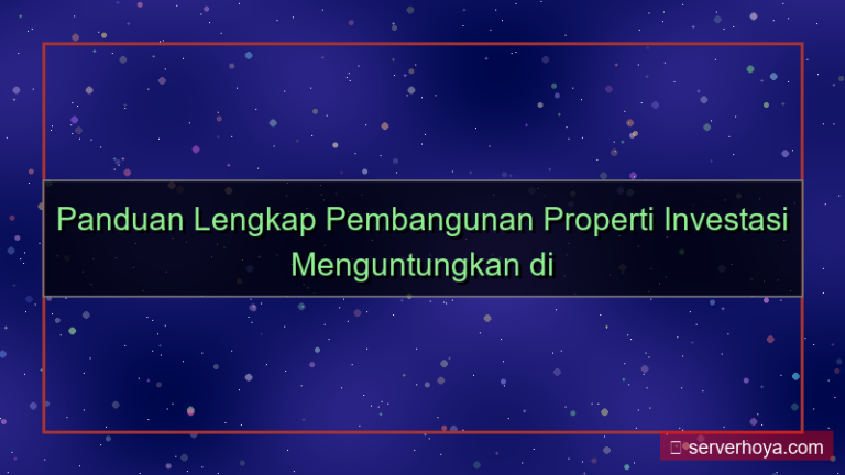 konten Pembangunan properti investasi