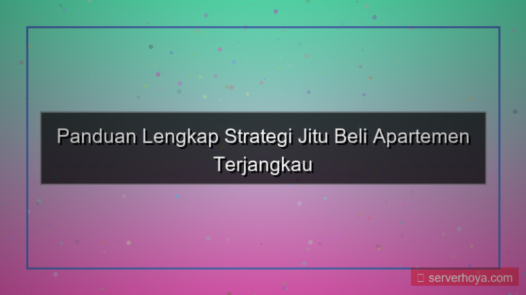visual Pembelian apartemen terjangkau
