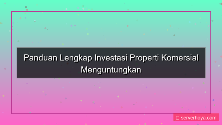 tampilan Pembelian properti komersial