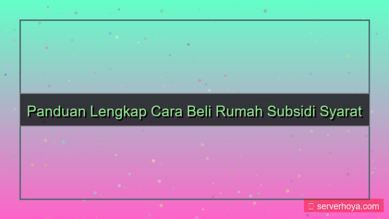 desain Pembelian rumah subsidi
