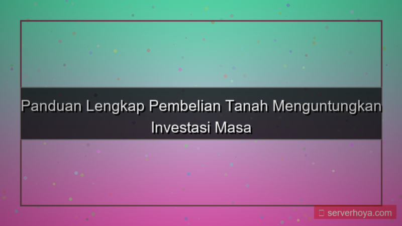 konten Pembelian tanah